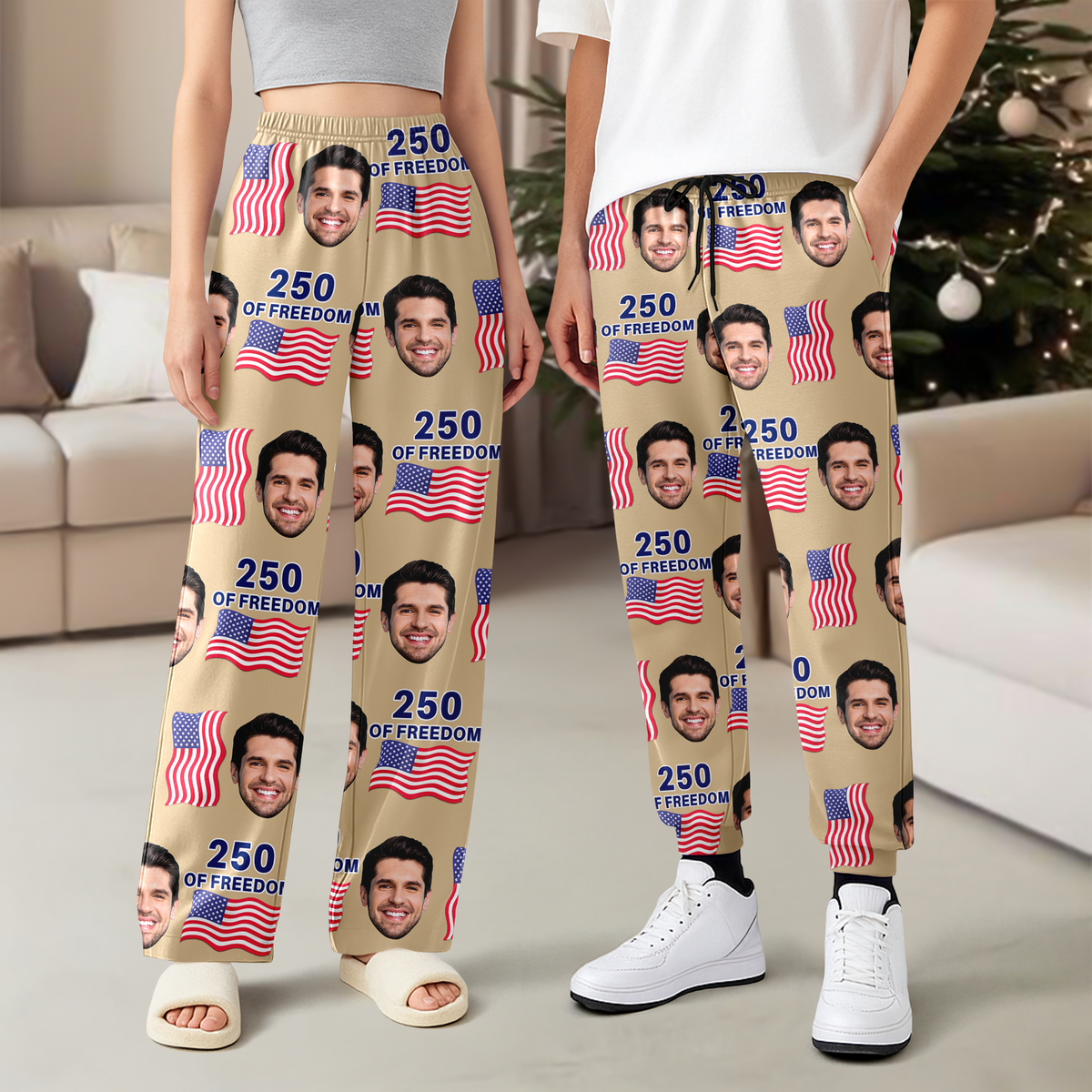 Custom Photo With Trump America 250 Years Politics Sweatpants LM32 895845