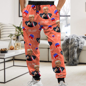 Custom Trump Portrait Christmas Gift Sweatpants HO82 65446