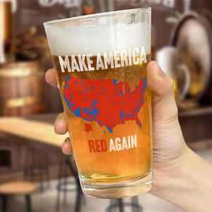 Make America Red Again Beer Glass Gift for Trump Lovers HA75 67094