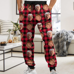 Custom Trump Face With Christmas Pattern Sweatpants HO82 65424