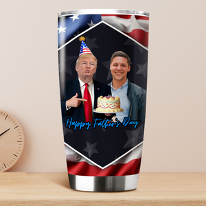 Custom Photo Trump Stand With My Mom, My Dad For Mother's Day Fat Tumbler LM32 65317