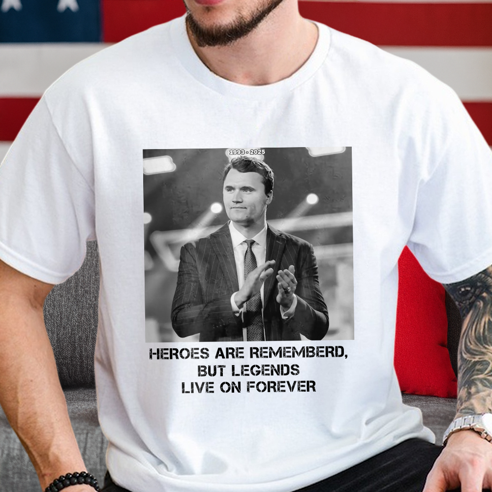 Pray For Charlie Kirk - Legends Live On Forever Bright Shirt LM32 65401