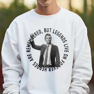 Pray For Legends - Charlie Kirk Lives On Forever Memorial Bright Shirt LM32 65475