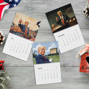 Trump 2025 Wall Calendar, Gift for Trump Supporter N369 LM32 65067