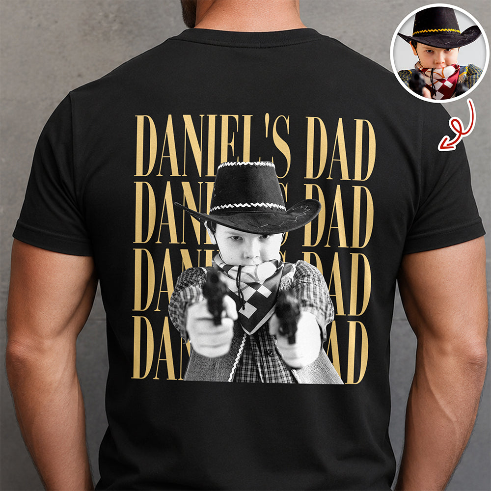 Personalized Vintage Photo Dad, Mom, Grandpa, Grandma Family Comfort Shirt Back HA75 921298