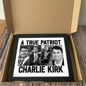 Justice for Charlie Kirk - Prayers Up for Charlie Picture Frame HA75 64486