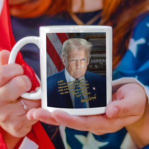 Personalized Donald Trump 2025 Thank You For Your Tremendous Service White Mug LM32 65253