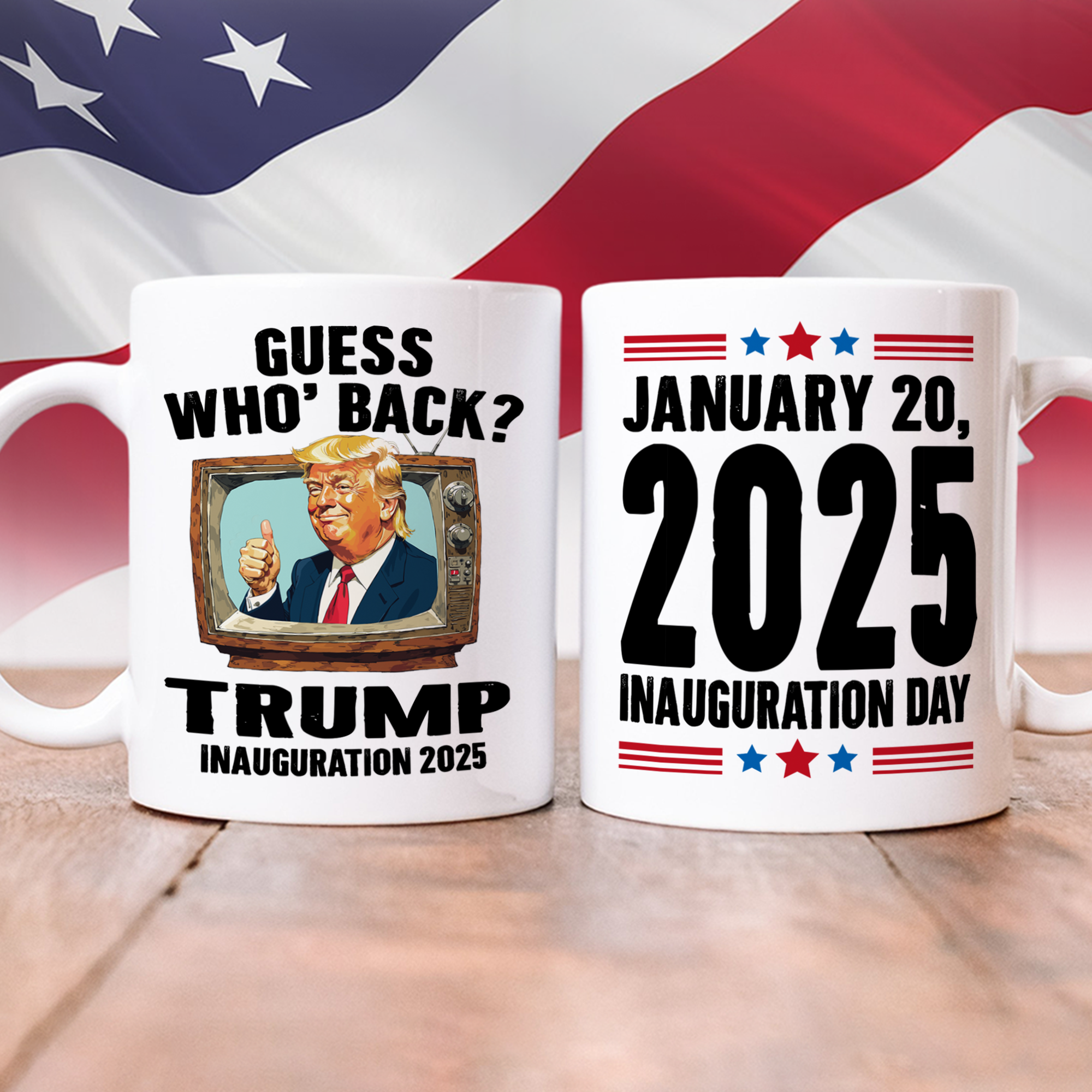 Trump President 47th Inauguration Day 2025 White Mug Funny Trump Supporters Gift CH07 67240