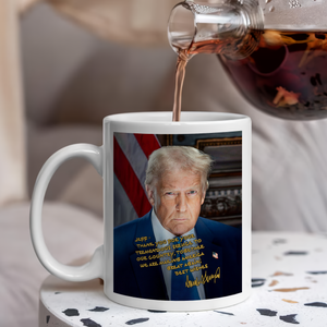 Personalized Donald Trump 2025 Thank You For Your Tremendous Service White Mug LM32 65253