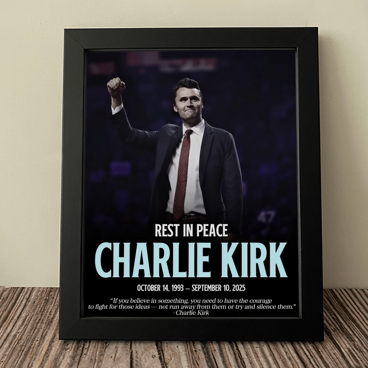 Rest In Peace Charlie Kirk Memorial Picture Frame LM32 65565