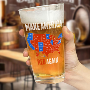 Make America Red Again Beer Glass Gift for Trump Lovers HA75 67094