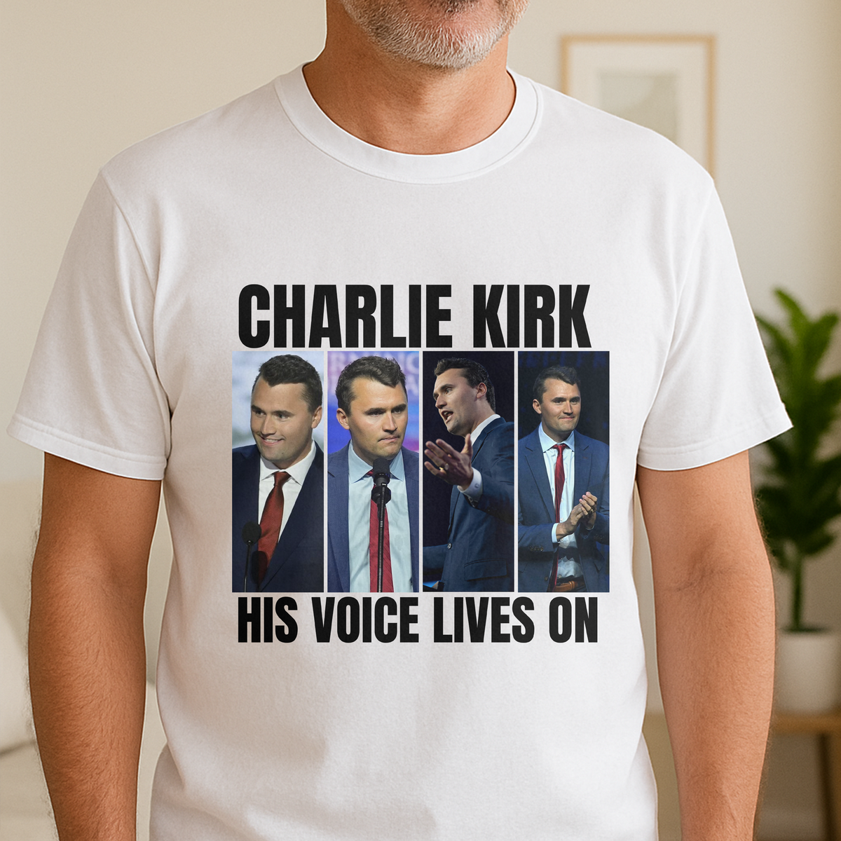 Charlie Kirk - His Voice Lives On Bright Shirt LM32 65545
