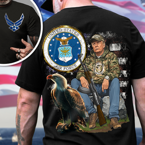 Custom Military Trump Back And Front Shirt N369 HA75 63932