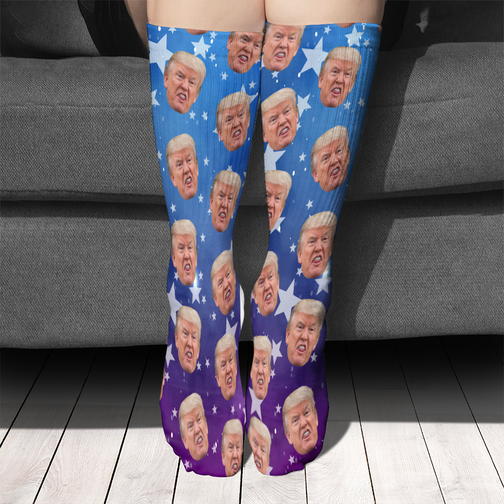 President Trump Galaxy Socks Christmas Gift N369 HA75 64120