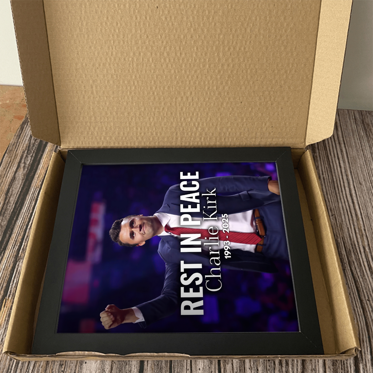 Pray For Charlie Kirk Memorial Picture Frame LM32 65503