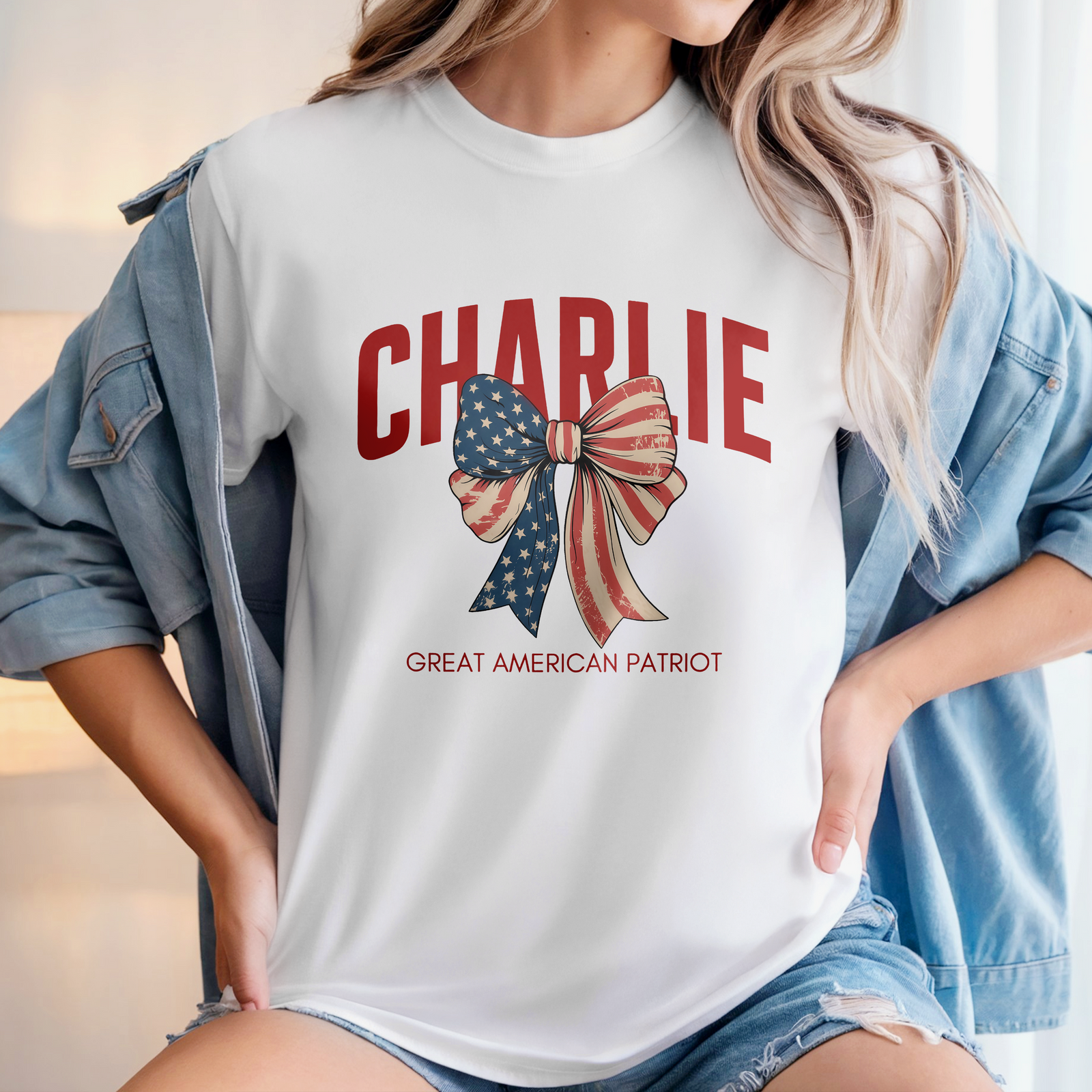 Justice For Charlie Kirk - Great American Patriot Bright Shirt LM32 65655