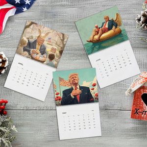 Trump 2025 Wall Calendar, Gift for Trump Supporter N369 LM32 65067