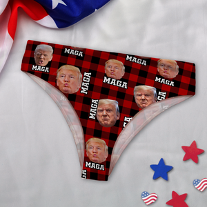 Custom Trump Photo Trump MAGA Underwear For Women Funny Gift HA75 67196