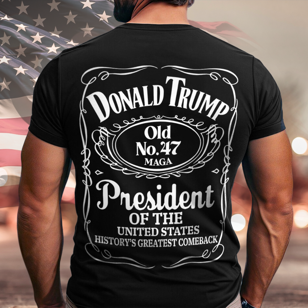 Donald Trump President Of United States Old No.47 Back Shirt TH10 64223