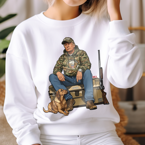 Trump Hunting Gear No Words : Buck Around and Find Out White Shirt 63839