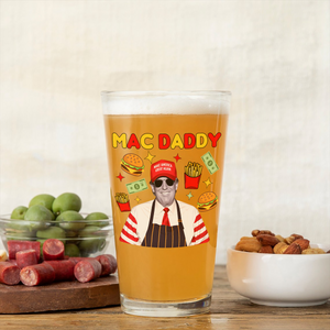 Mac Daddy Donald Trump Print Beer Glass HA75 63614