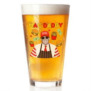 Mac Daddy Donald Trump Print Beer Glass HA75 63614