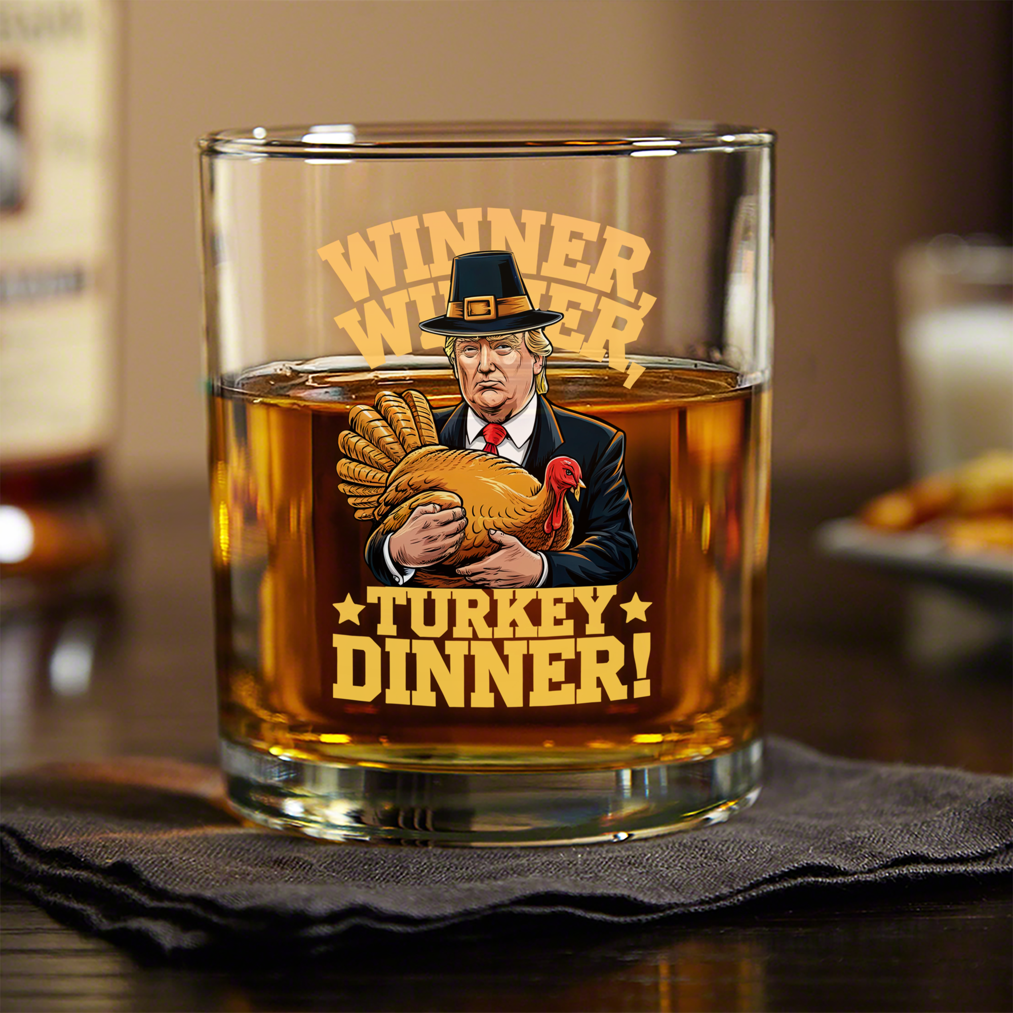 Winner Winner Turkey Dinner Whiskey Glass TH10 64185