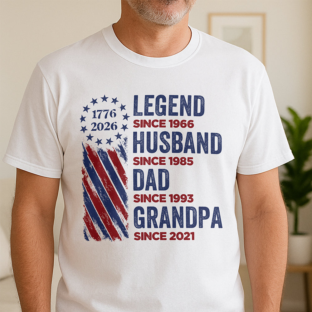 Personalized Legend, Husband, Dad And Grandpa Shirt HO82 901178