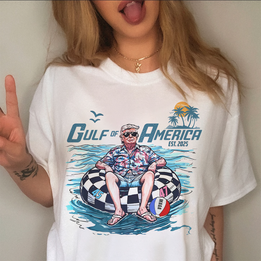 Funny Trump Gulf of America Beach MAGA Bright Shirt LM32 65357