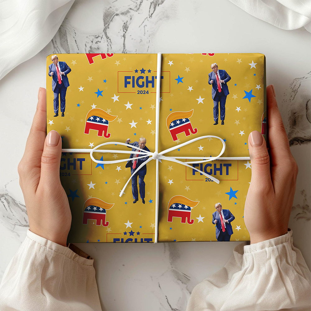 Trump Victory Dance Wrapping Paper For Christmas Gift HA75 64070