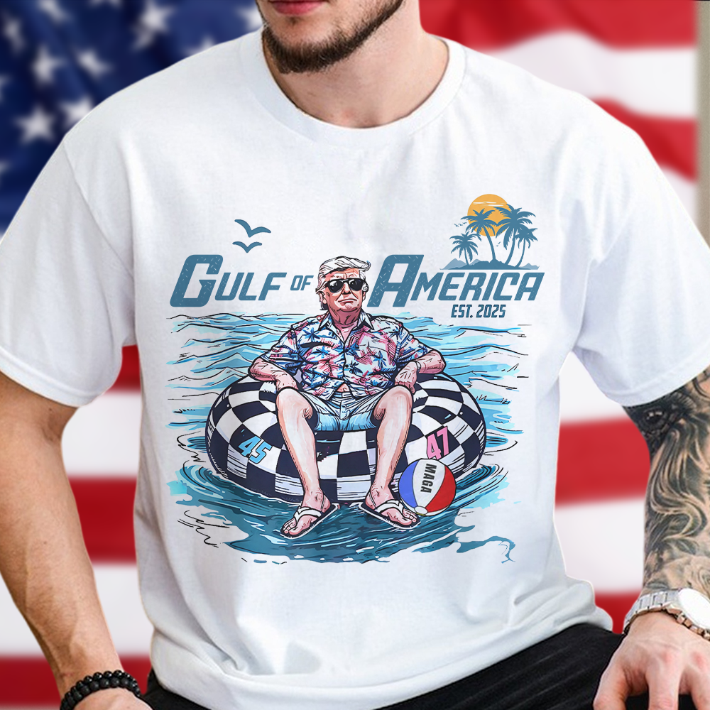 Funny Trump Gulf of America Beach MAGA Bright Shirt LM32 65357