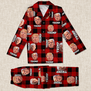 Donald Trump Photo For Christmas Flannel Pajamas TH10 64091