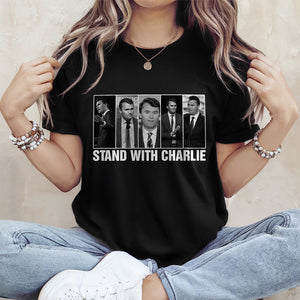 Stand With Charlie Kirk Dark Shirt TH10 64443