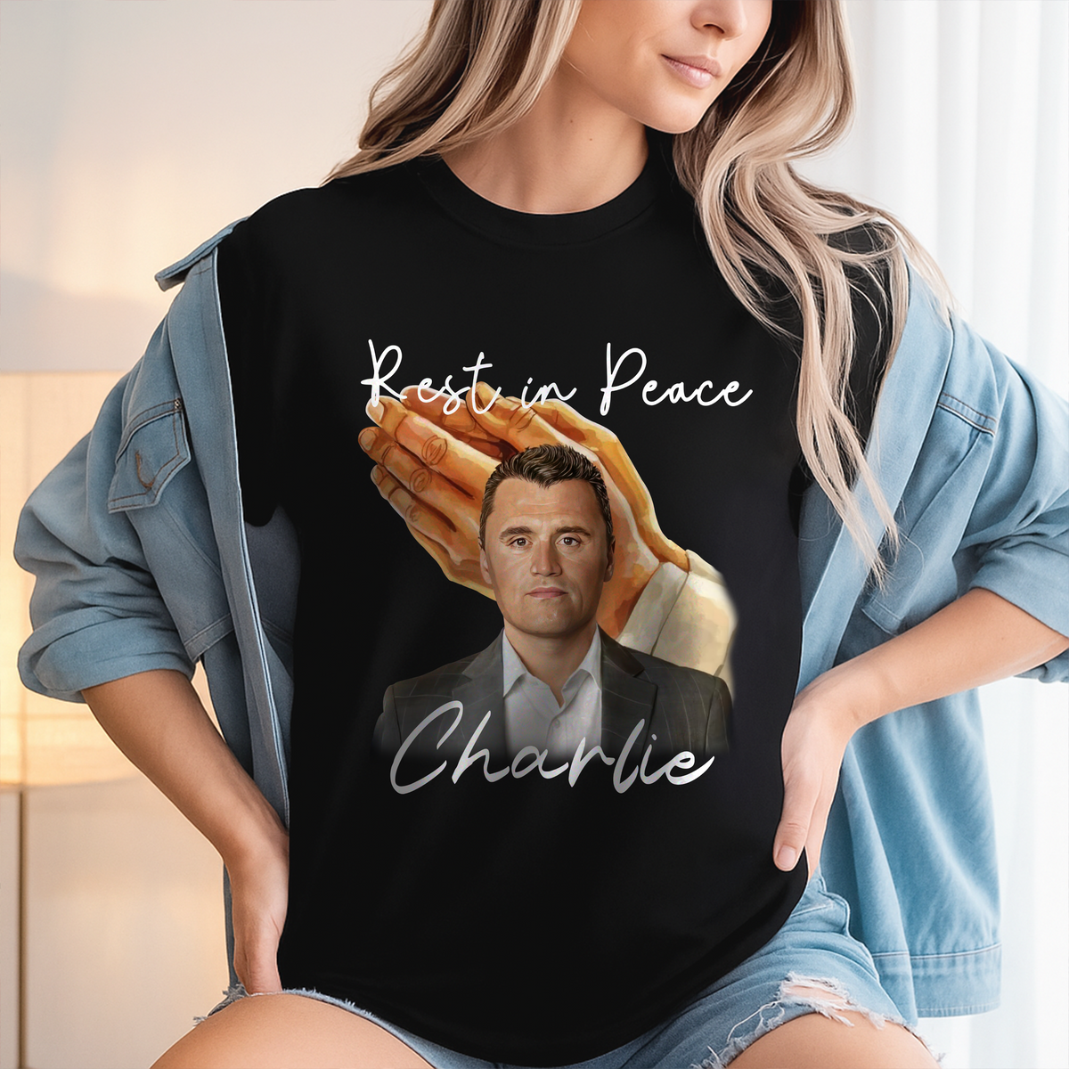 Rest In Peace Charlie Kirk Memorial Dark Shirt LM32 65555