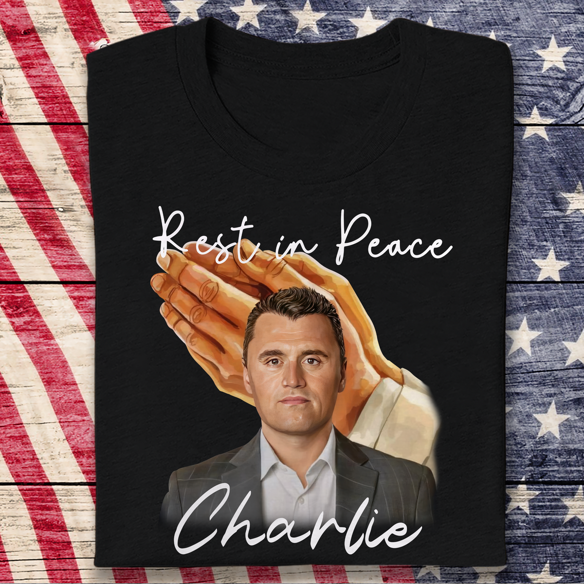 Rest In Peace Charlie Kirk Memorial Dark Shirt LM32 65555