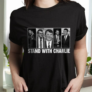 Stand With Charlie Kirk Dark Shirt TH10 64443