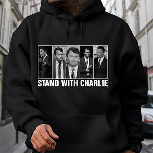 Stand With Charlie Kirk Dark Shirt TH10 64443
