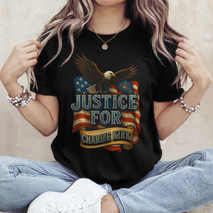 Justice For Charlie Kirk Dark Shirt TH10 64405
