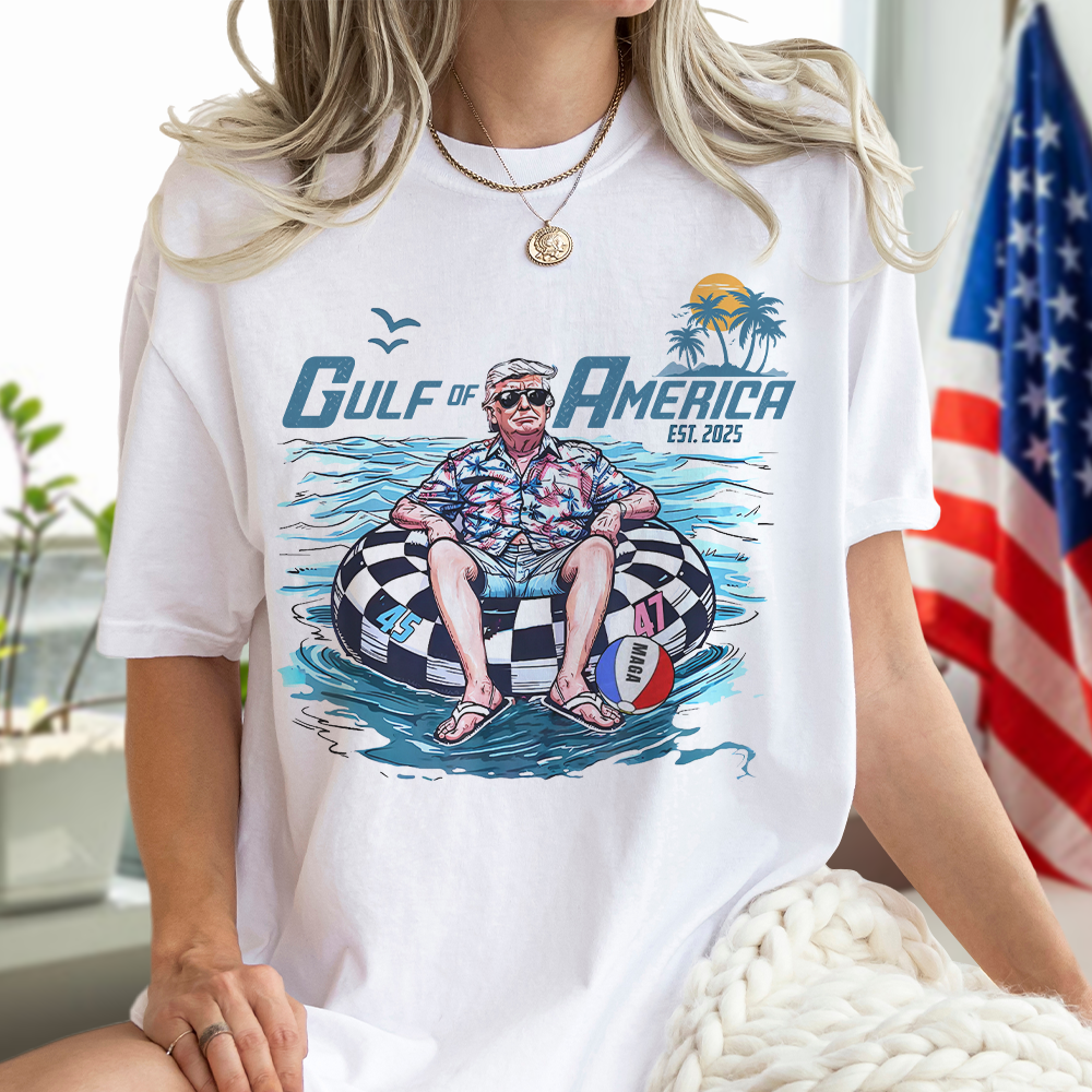 Funny Trump Gulf of America Beach MAGA Bright Shirt LM32 65357
