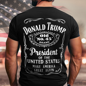 Donald Trump President Of United States Old No.45 Back Shirt TH10 64221