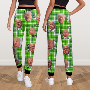 Custom Trump Photo Seamless Pattern Sweatpants TH10 64193