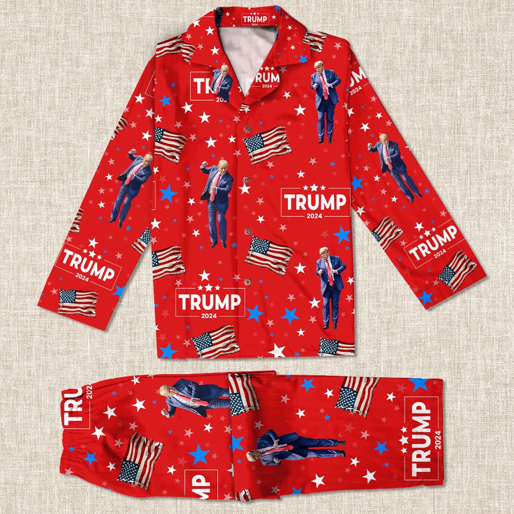 Trump Dancing Victory Flannel Pajamas HA75 64066