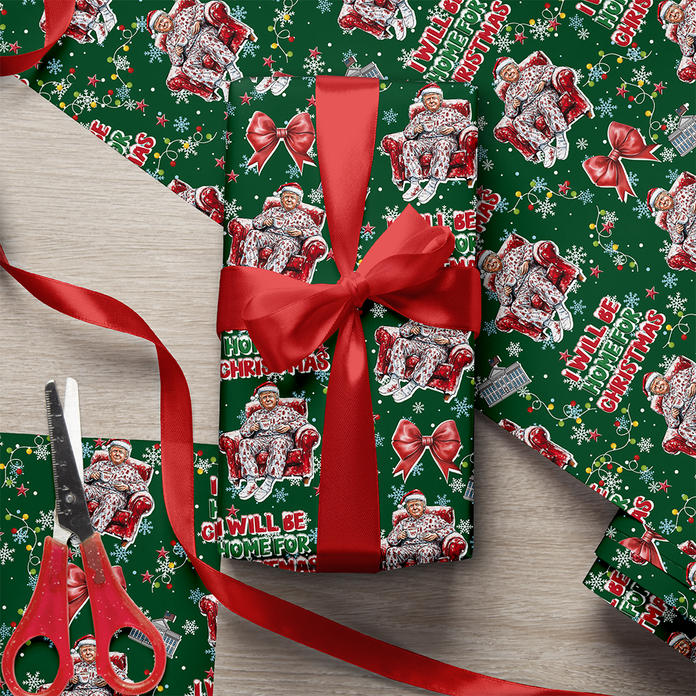 Coquette Bow Trump Christmas Wrapping Paper For Christmas Gift HA75 64142