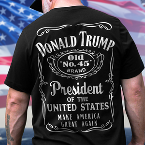 Donald Trump President Of United States Old No.45 Back Shirt TH10 64221