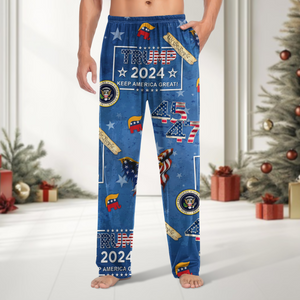 Trump 45 47 Keep America Great Pajamas Christmas Gift HA75 64150