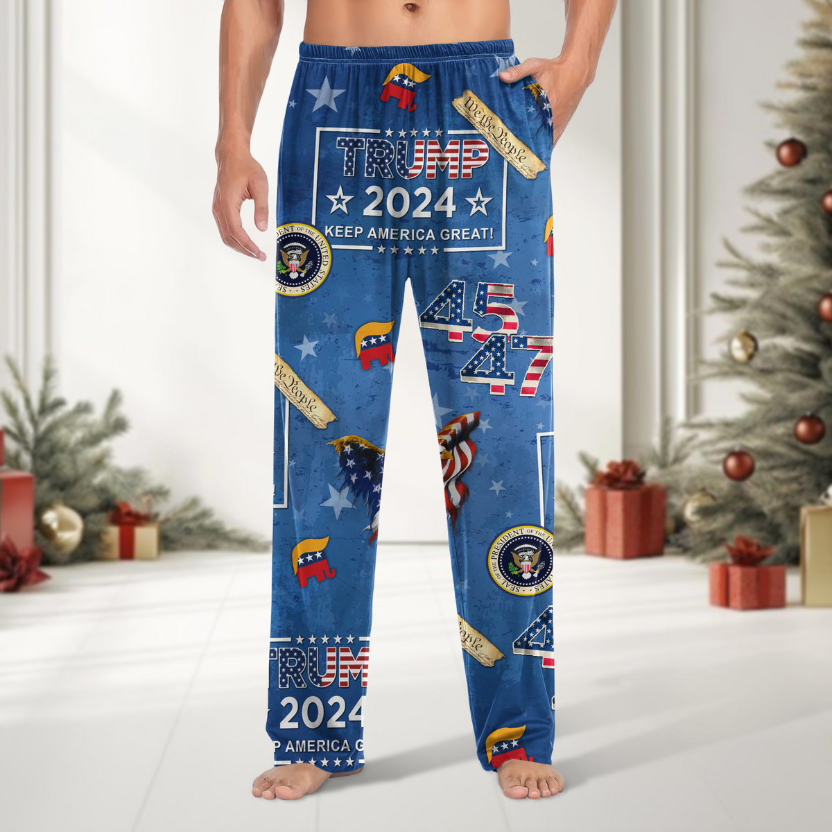 Trump 45 47 Keep America Great Sweatpants HA75 64148