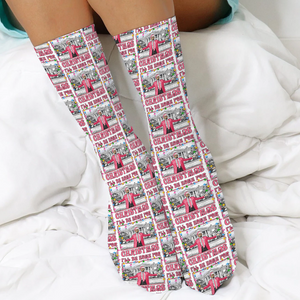 Trump Daddy's Home In Pink Socks Christmas Gift HA75 64138