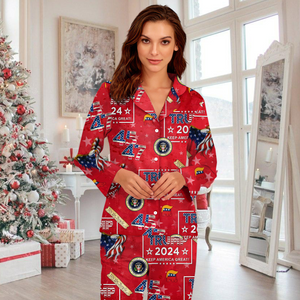 Trump 45 47 Keep America Great Pajamas Christmas Gift HA75 64150