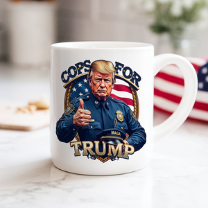 Cops For Trump MAGA White Mug HO82 65698