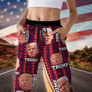 Custom Trump Photo Seamless Pattern Sweatpants TH10 64193